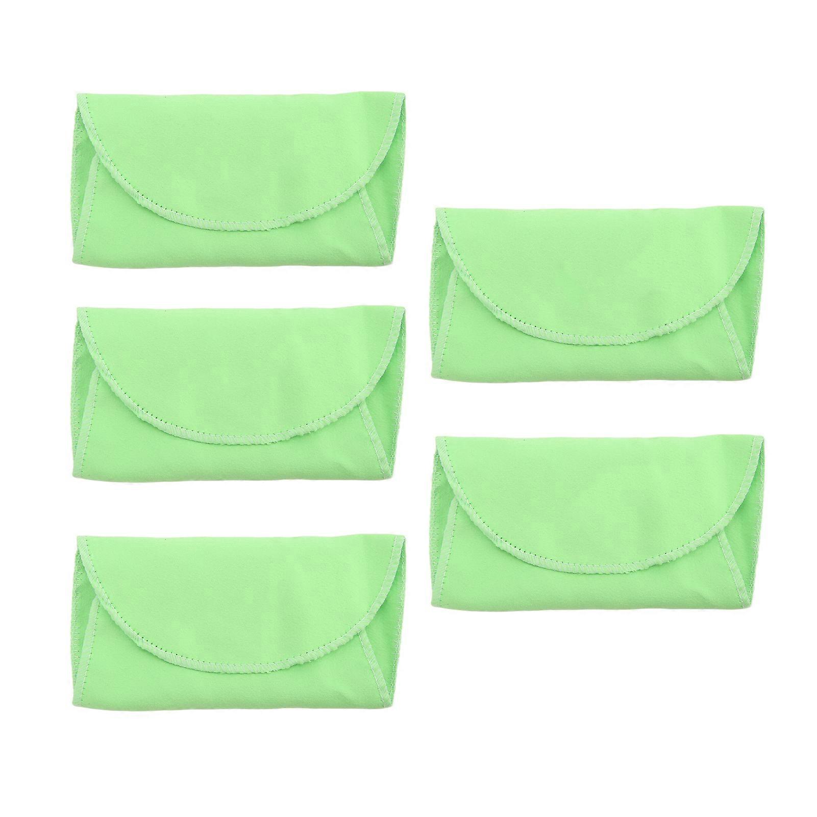 5Pcs Cleaning Cloth Swab Good Water Absorption Washable Repeated Use Soft Flute Cleaning Kit for Saxophone Clarinet