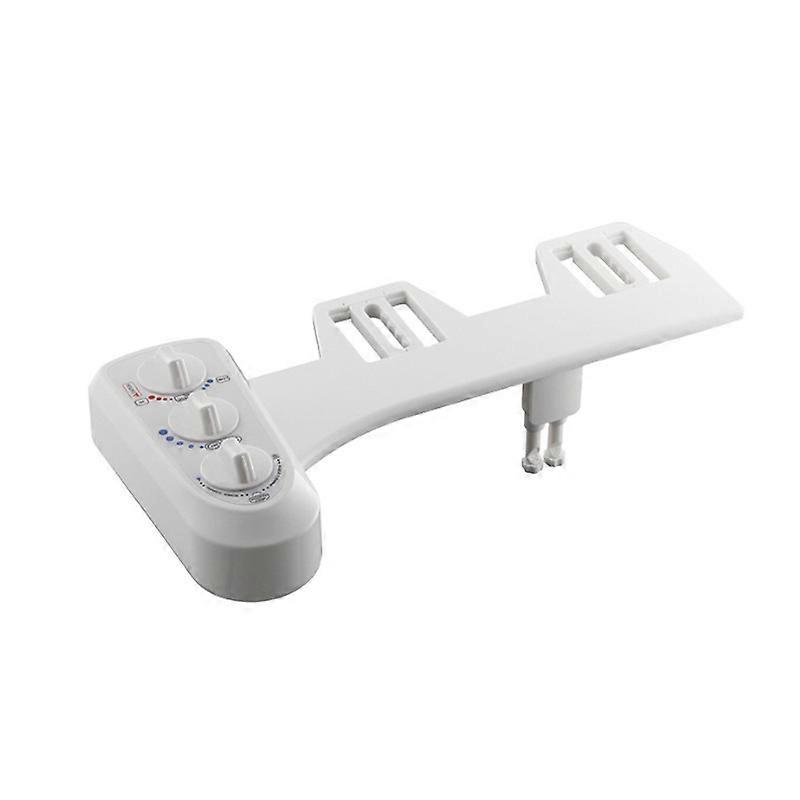 Toilet Bidet Insert with Double Nozzle Attachment for Buttocks and Intimacy Cleaning