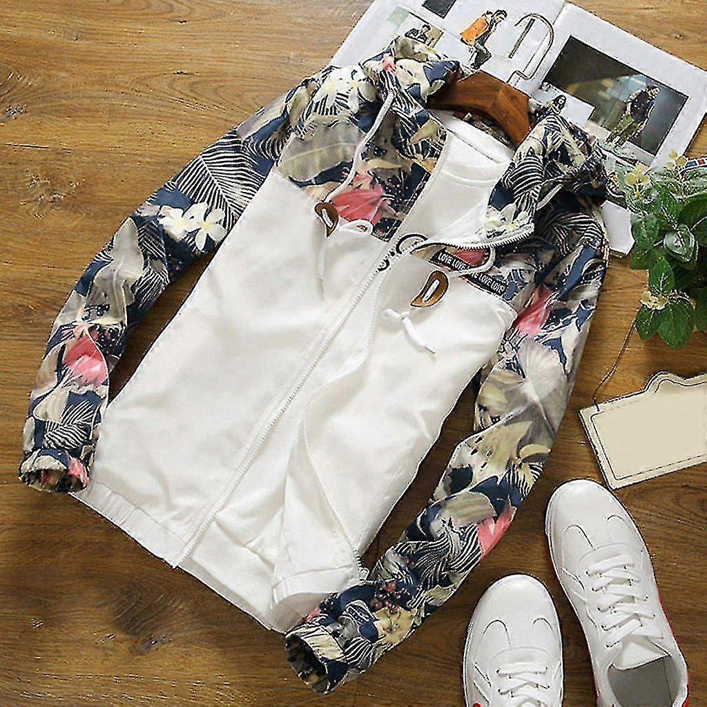 Windbreaker Basic Coat Summer Zipper Lightweight Hooded Jackets