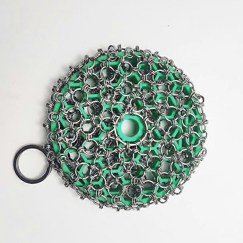 Professional Chainmail Scrubber for Easy and Safe Cast Iron Cleaning