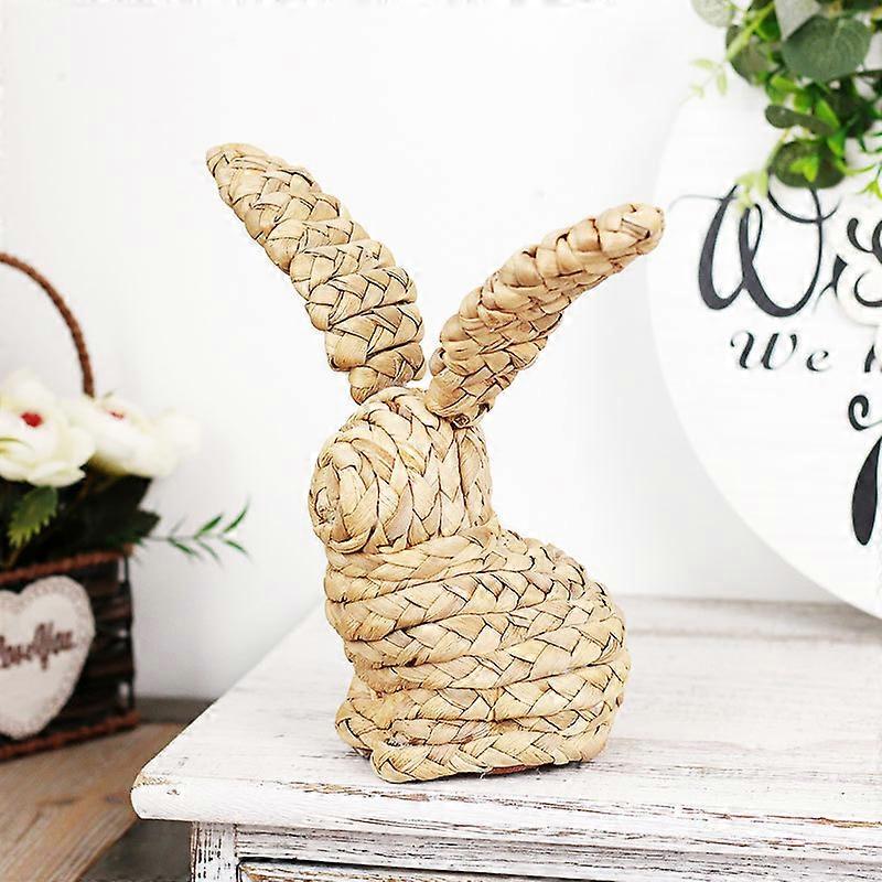 Easter Decorations Handmade Woven Cattails Easter Bunny Creative Home Crafts Ornaments