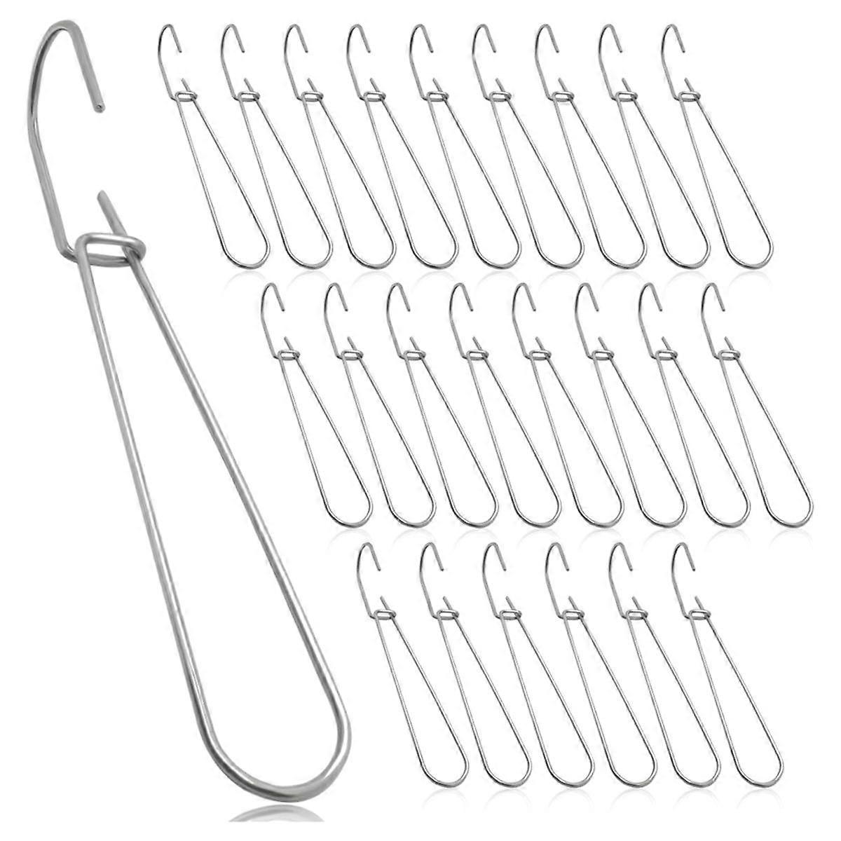 Pattern Hooks 24 Pcs Metal Pattern Hangers 7.3 Inch Sewing Pattern Making Paper Storage Hanging Hook