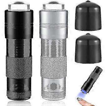 2 Stück Handheld Mini Uv Light Nageltrockner, Gel Nägel Portable Led Nageltrockner