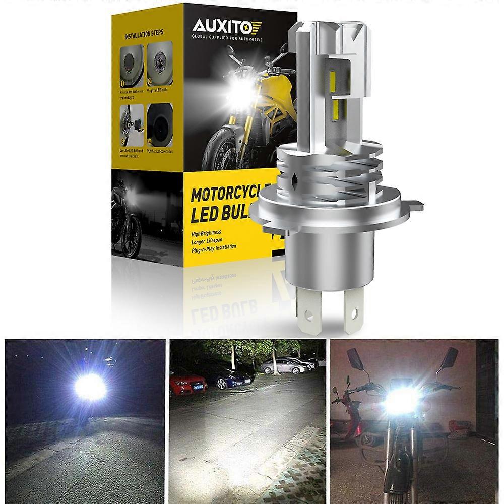 1Pcs H4 9003 LED Hi/Lo Beam Canbus No Error Car Motorcycle Headlight Bulb CSP Fanless H4 HB2 LED Light Auto Moto Headlamp