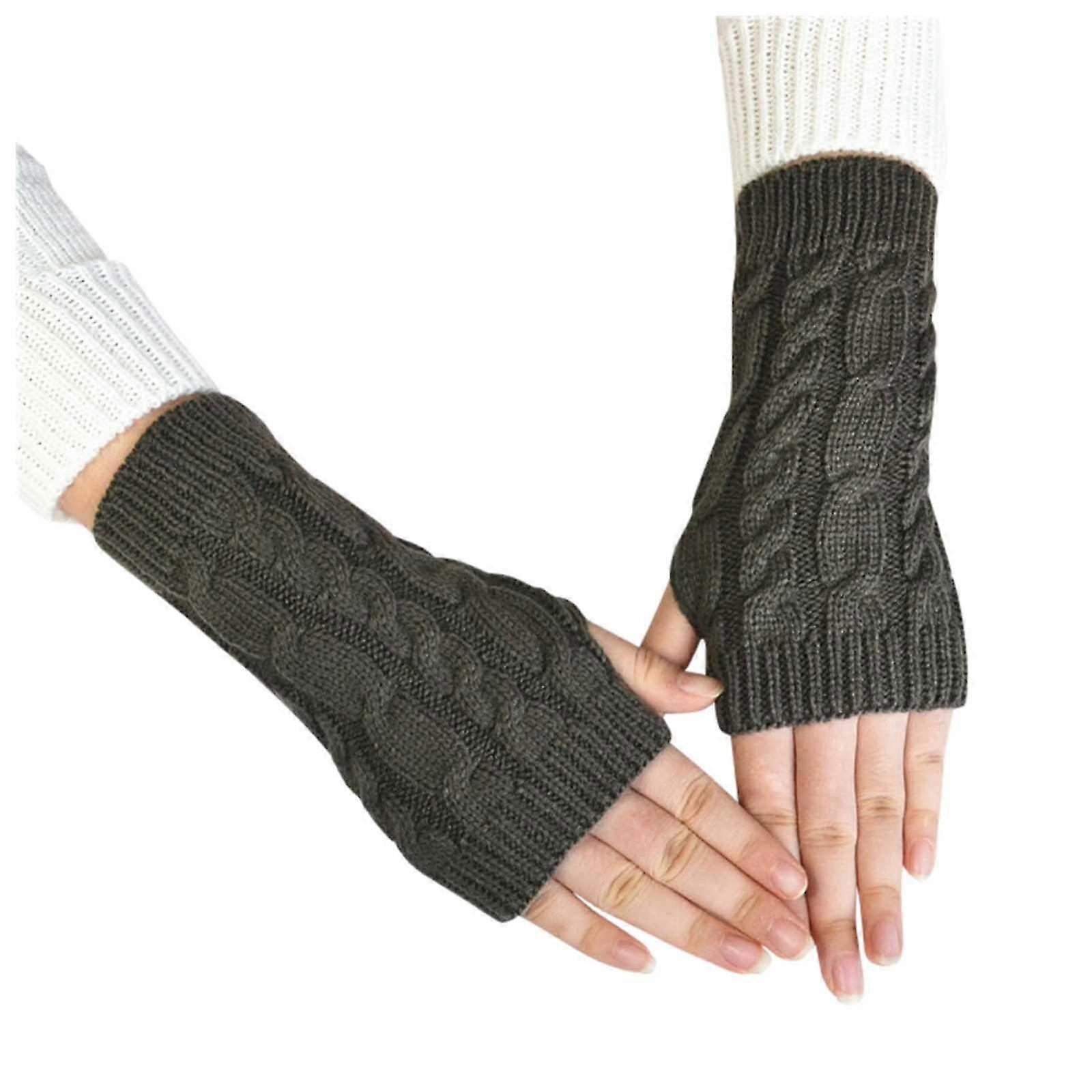 Damen Winter Gestrickte Stretch Keep Warm Reithandschuhe mit Handy