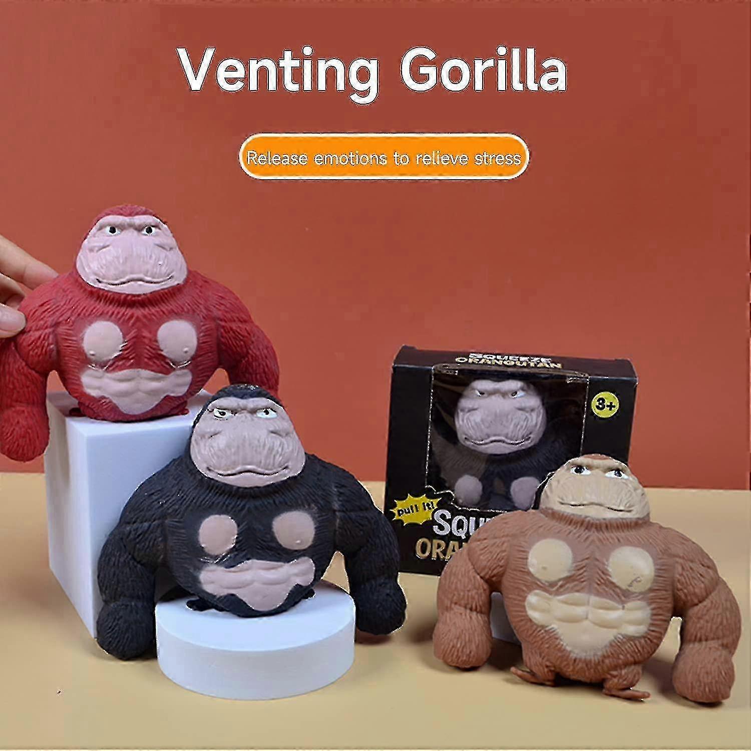 Stretchy Monkey Toys, Splat Monkey Stress Relief Toy, Squeeze Monkey Splat Toys, Stress Relief Fidget Toys Stress Squeeze Gorilla Toys