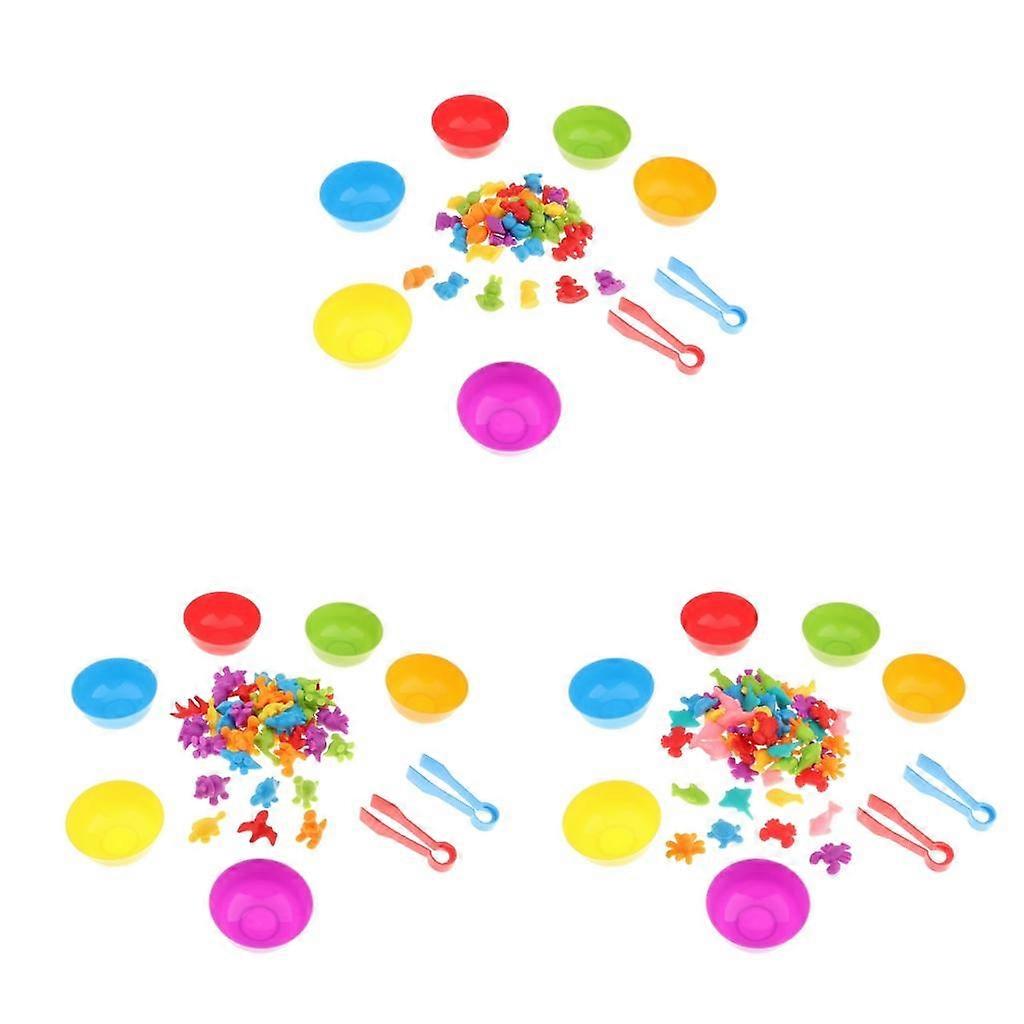 3 Set Counting Sorting Toys Cognition Educational Toys Marine Animals