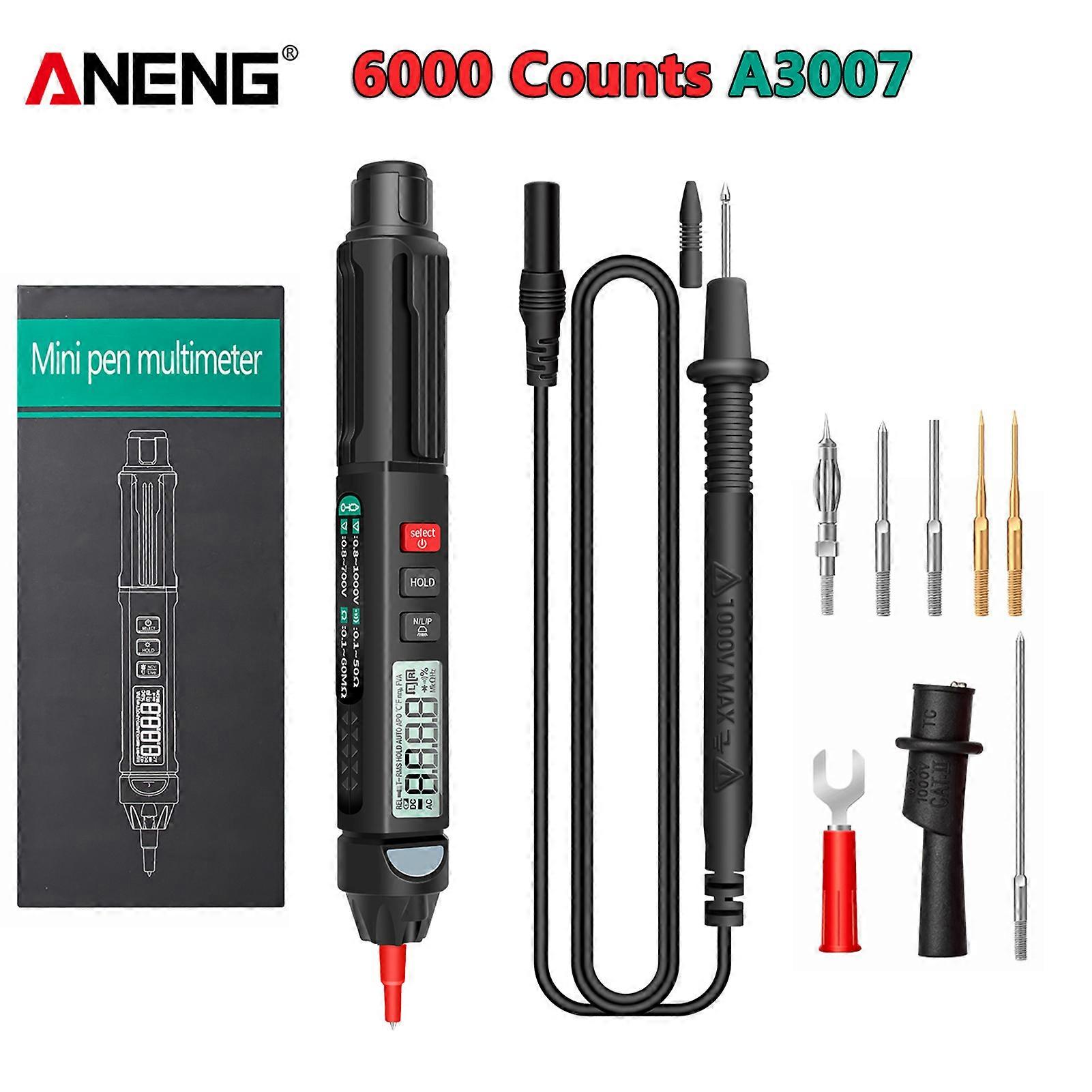ANENG Multimeter Voltmeter Professional Digital Multimeter Tester A3007/A3008 Auto Sensor Pen Tester 6000 Counts Voltage Test