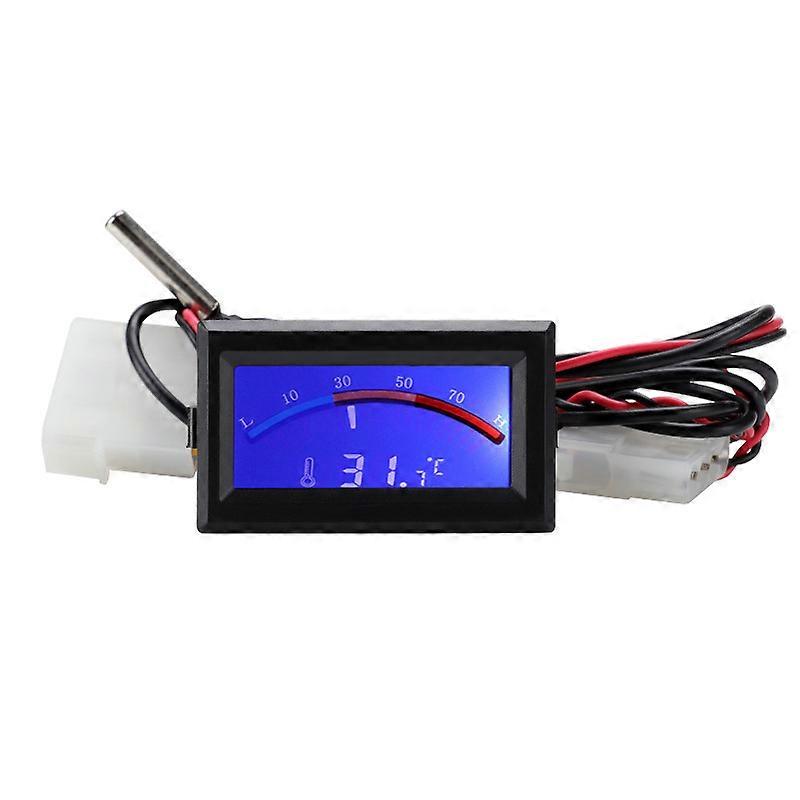 5V LCD Pointer Digital Thermometer Car Water Temperature Meter Gauge C/F NTC Sensor for Computer Case Air Conditioning Boilers