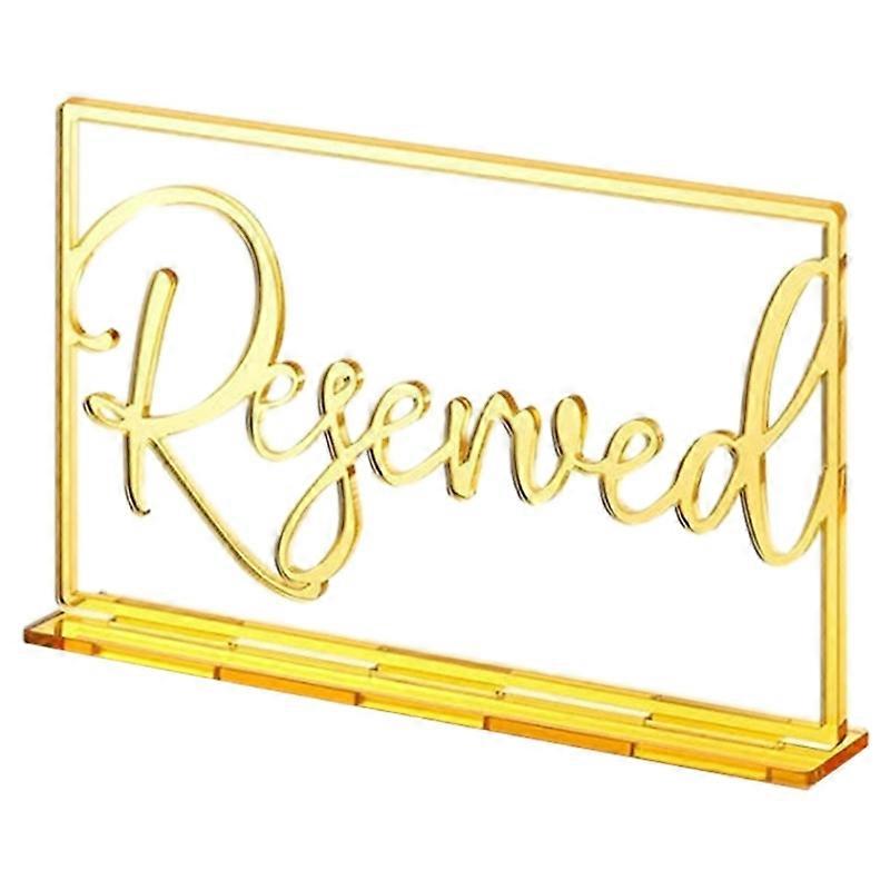 Acrylic Reserved Table Markers Versatile Signs for Event and Gatherings