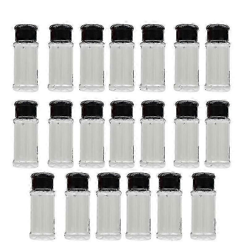 20pcs Plastic Spice Jars, 3.3 Fluid Ounces/100ml Spice Containers