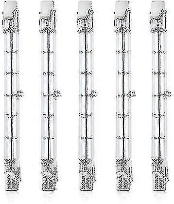 5 Pcs Dimmable R7s 118mm 300w Halogen Pencil Bulb Ac 220-240v 3100lm Linear Halogen Floodlight For Landscape Lighting, Security, Street Light