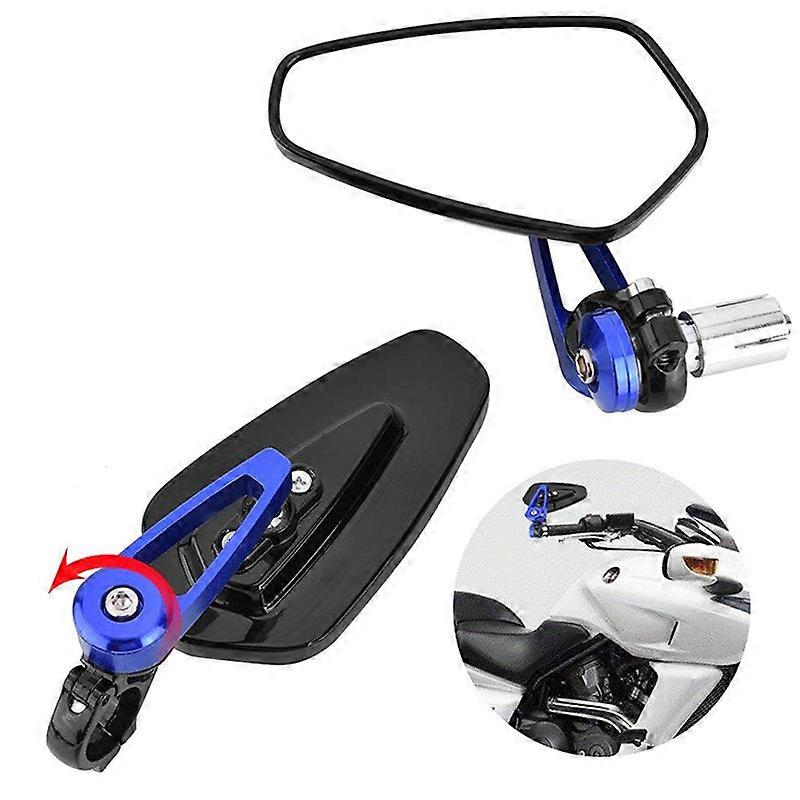 Motorcycle Rearview Mirror Aluminum Alloy Modified Handle Mirror 22mm Retro Street Car Sports Car Handlebar Mirror Handle Mirror