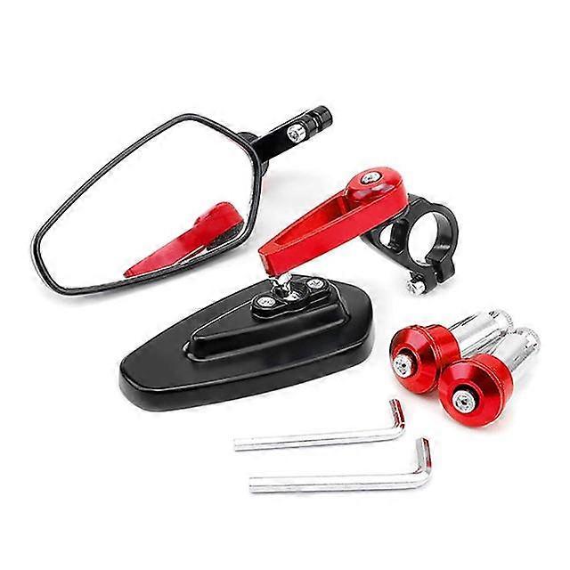 QX 1 Pair 22mm Motorcycle Bar End Rear Mirrors Replacement Retro Handlebar Side View Mirror Modified Accessories