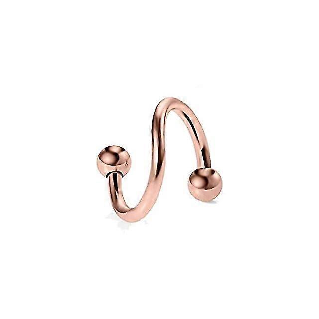 1pc משקולת ספירלה כירורגית פלדה טוויסט סליל סחוס עגיל טרגוס שפתיים גבה טבעות חישוק לברט תכשיטי פירסינג לנשים גברים