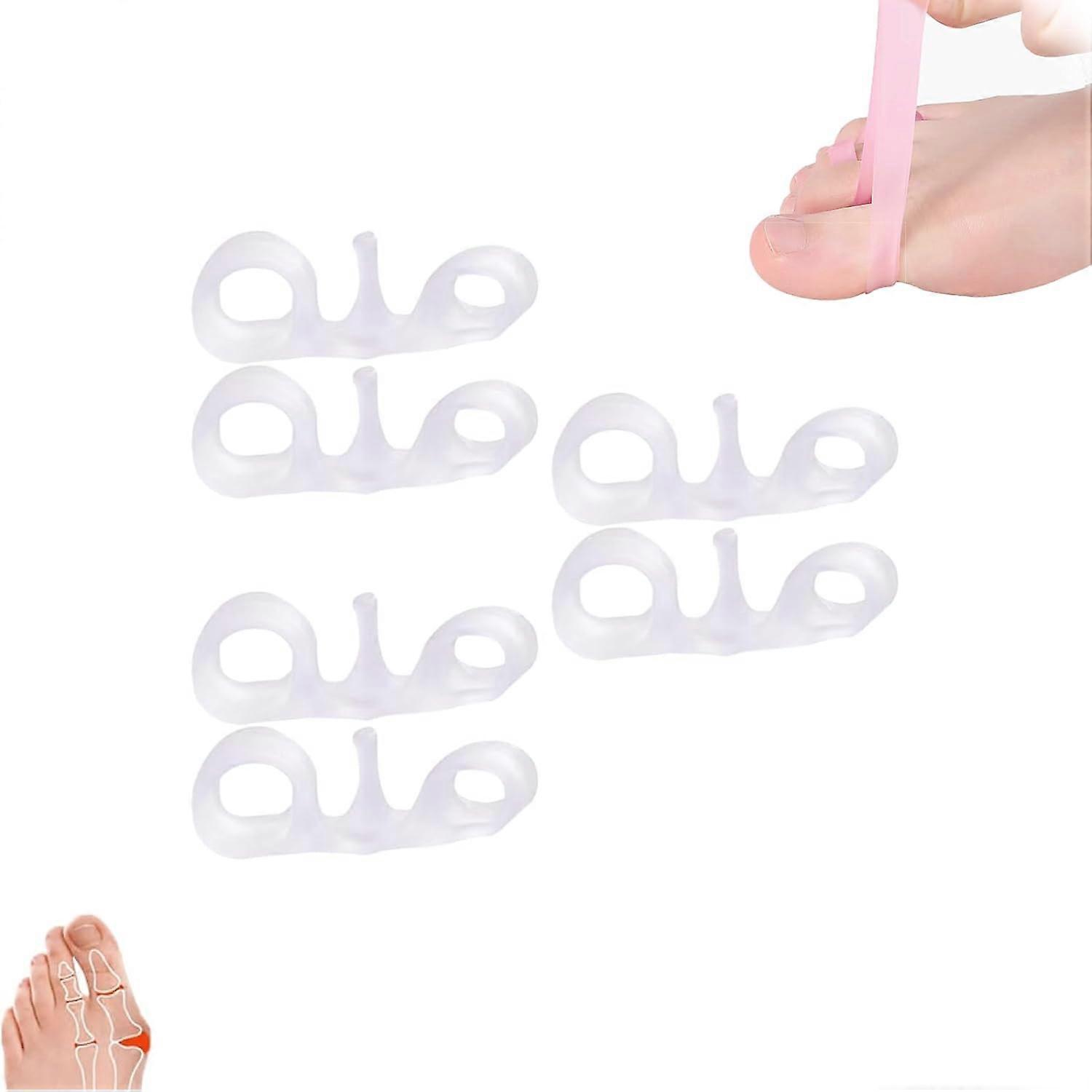 3 Pairs Aligners Kit, Orthopedic Bunion Corrector Gel, Toe Separators, Toe Correction, Toe Rubber Ring, Body F-eet Alignment Kit Posture