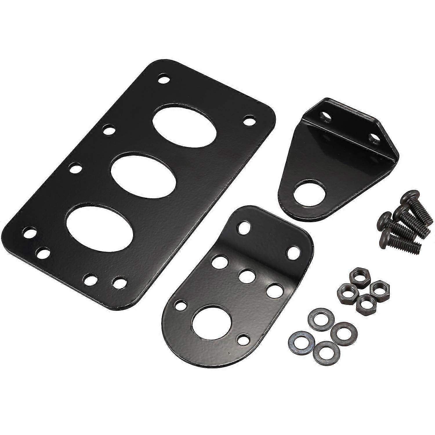 Motorcycle Side Mounted Tail Light Frame License Plate Bracket Metal