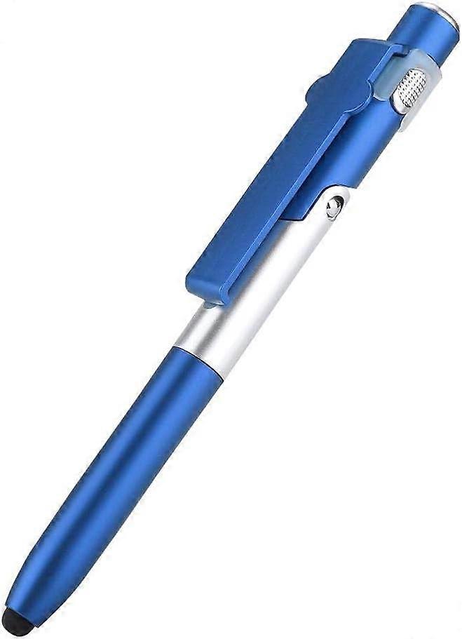 Capacitive Pen, 4 in 1 Capacitive Ballpoint Pens with Touch Screen with LED Light for Tablet, Foldable Capacitive Stylus, Pen Pen/Mobile Phone Holder(