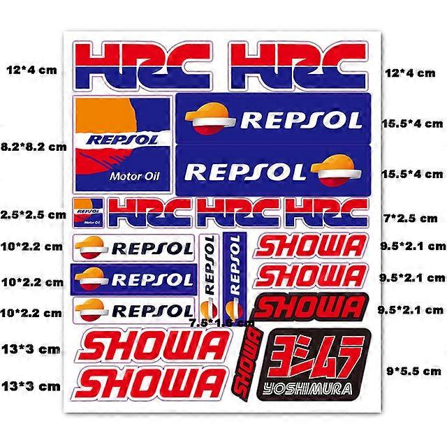Reflective Motorcycle Decal Accessories Side Fuel Tank Helmet Sticker for Honda Repsol HRC CBR1000RR CBR650F CBR500R CBR300R