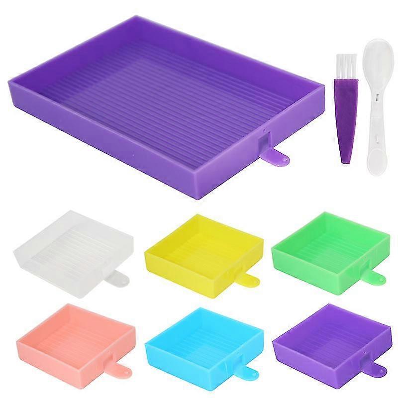 1 Set Of Diamond Storage Trays Large Capacity Plate Diamond Art Bead Storage Container