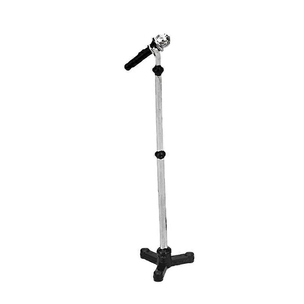 Desk Mic Stand Mini Instruments Miniature Microphone Stand Mini House Accessories Play Mics Toy