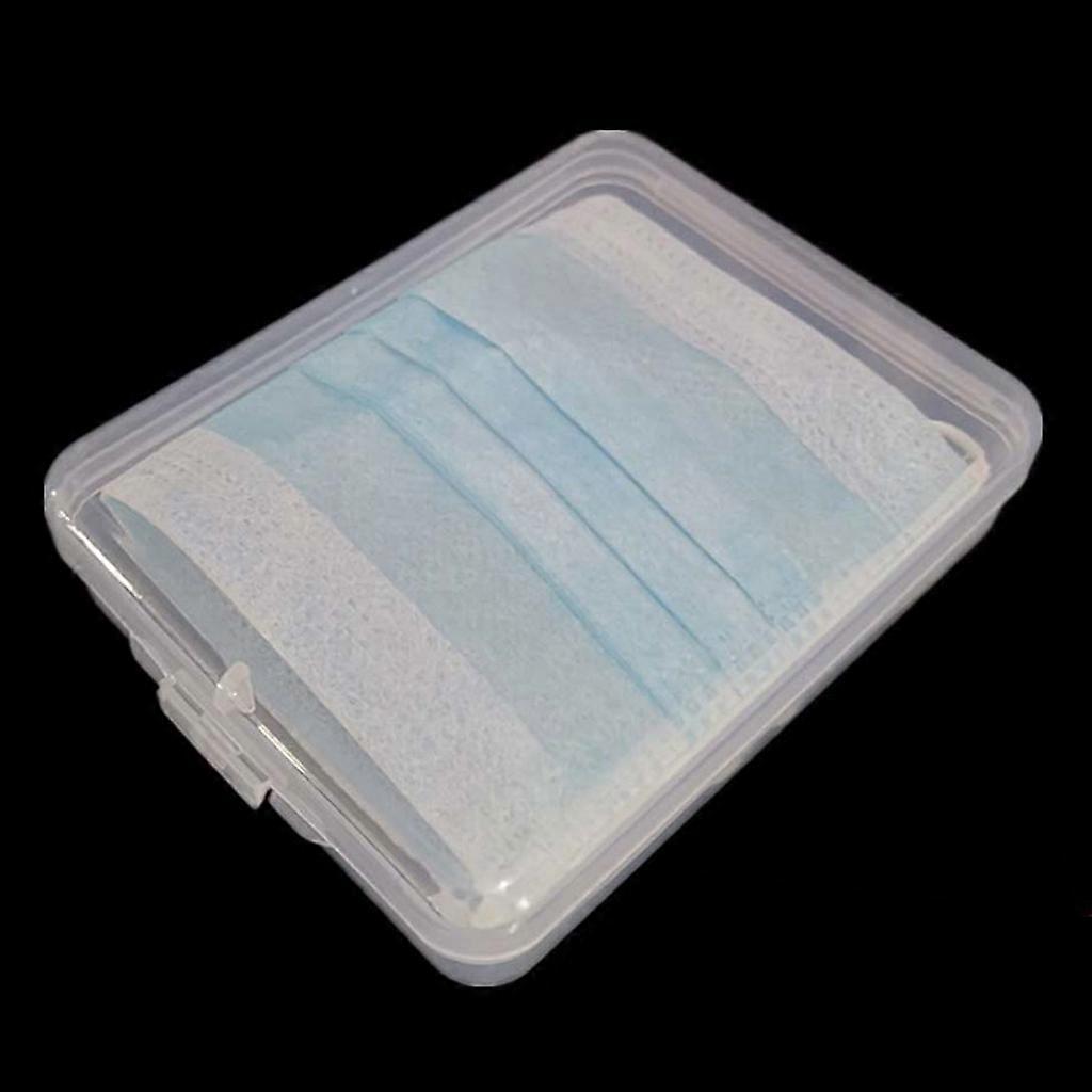 Clear Plastic Stackable Mask Storage Box Portable Waterproof Moisture Resistant