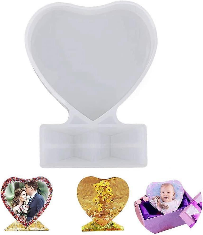 2025 תבניות שרף מסגרת צילום לב מתאימות מסגרות אהבה מסגרות תמונה עובש יציקת אפוקסי סיליקון