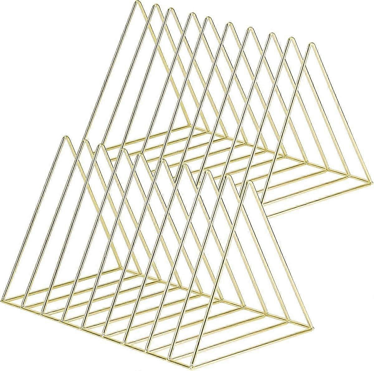 Triangle File Holder, Modern Desk Organizer, 2 Pcs Magazine File Holder, Desktop File Sorter