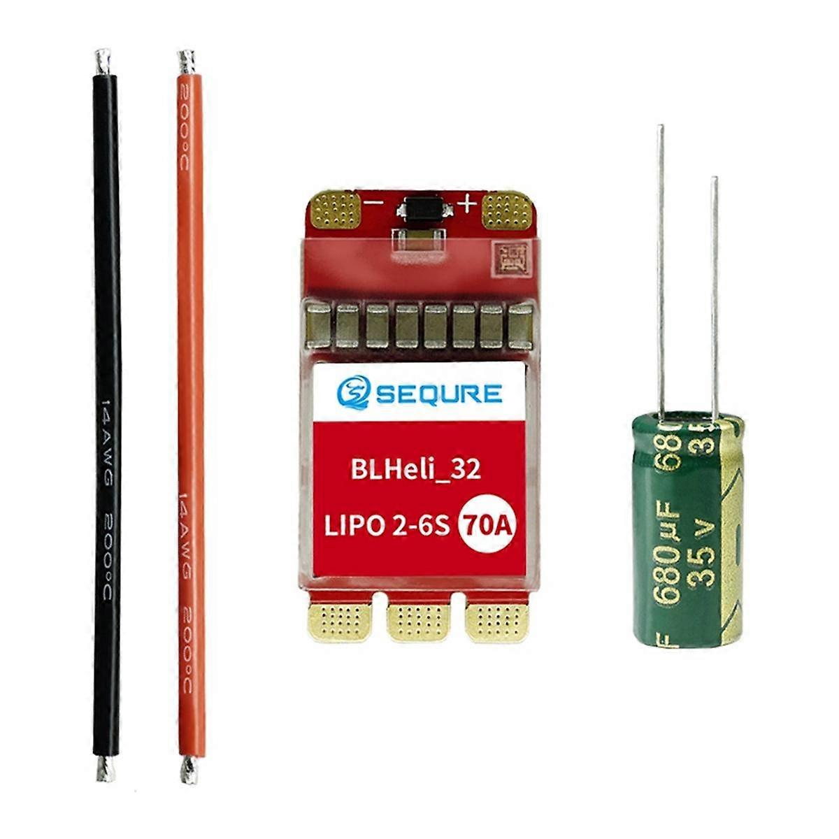 2670 Brushless Electronic Speed Controller 2-6SLipo Power Supply 70A Suitable for Multi-Axis UAVs 2670(BLHeli 32)