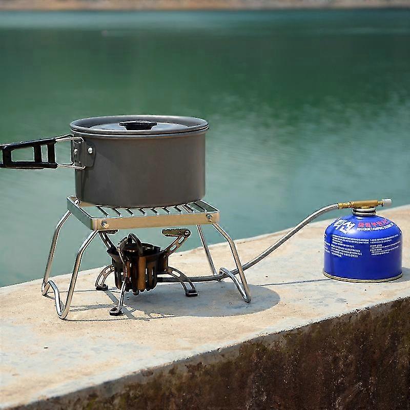 Mini Folding Stainless Steel Burner Bracket Grill 1 Piece Silver