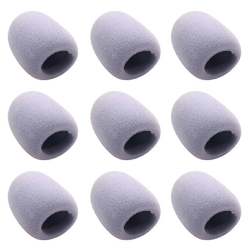 9 Pcs Disposable Microphone Cover Microphone Foam Covers Microphone Windscreen Cover Microphone Shield Protection