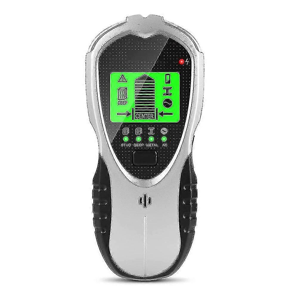 4-în-1 Detector de perete multifuncțional detector de metale din lemn sârmă Finder, 1 bucată, gri