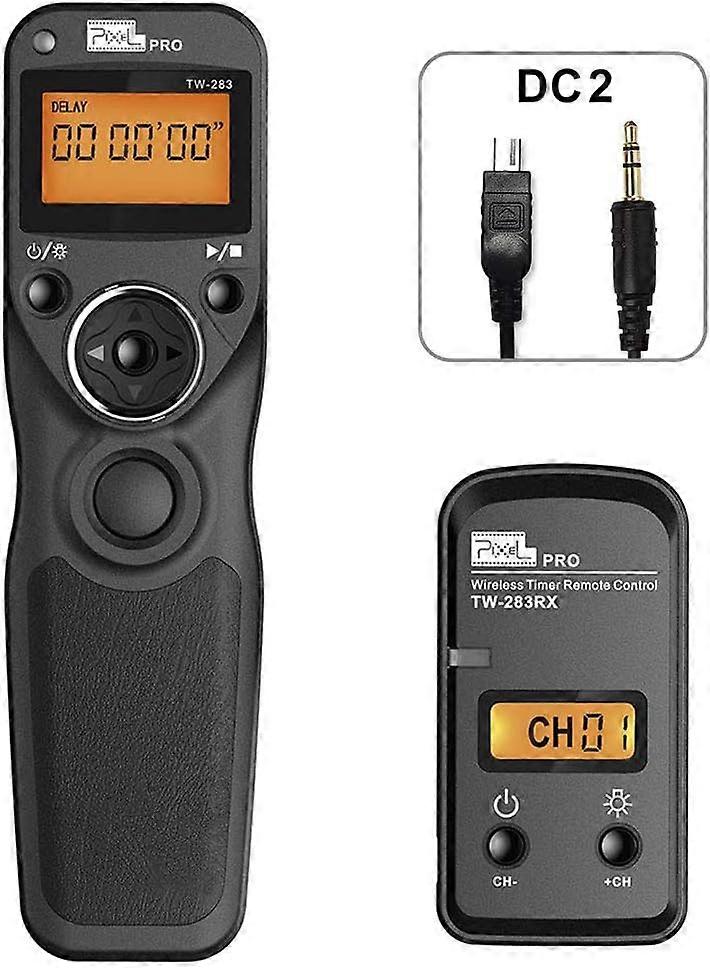 TW-283 DC2 Digital Wireless Remote Control Intervalometer Cable Release Remote Shutter with Timer for Nikon Cameras