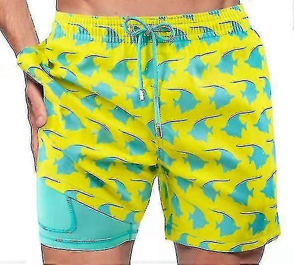 Mens Swim Trunks With Compression Liner