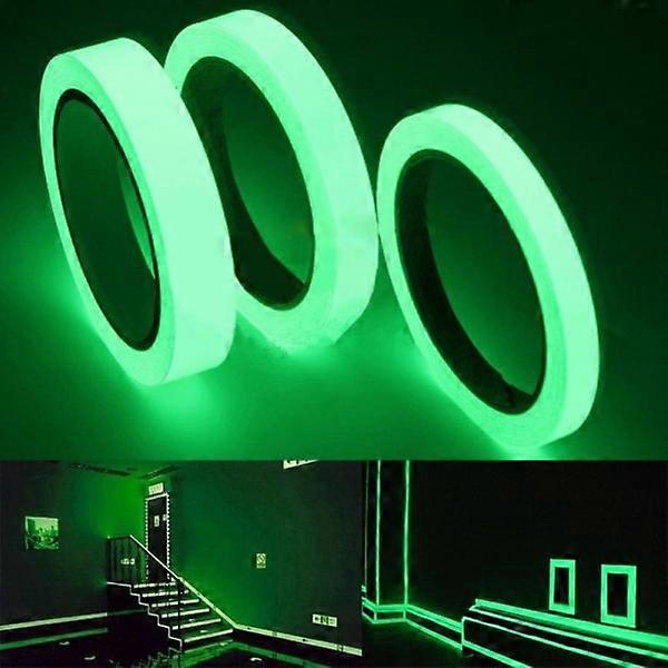 Ruban phosphorescent - 1cm x 8m vert