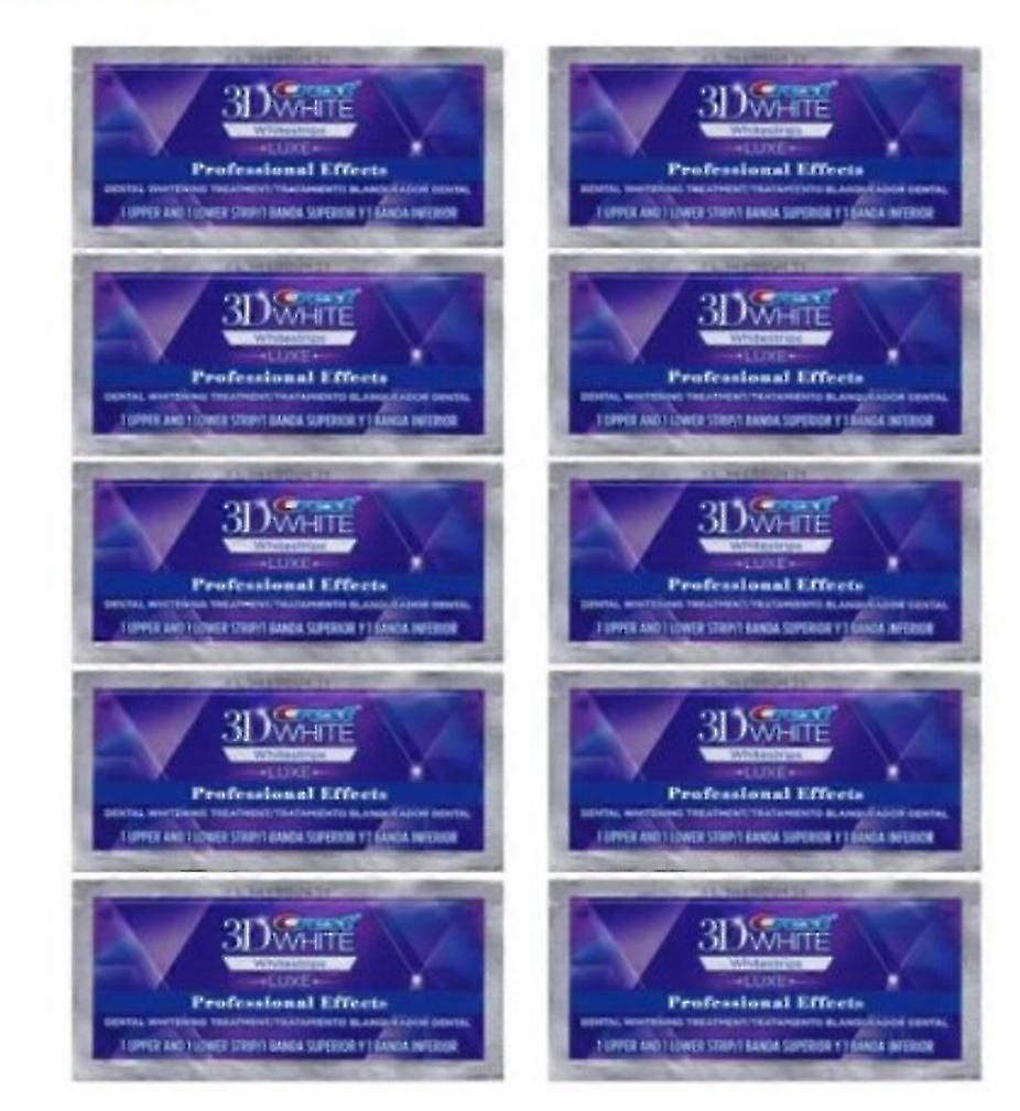 - 3d Teethwhite Strips Professional Effect (10-stykker)