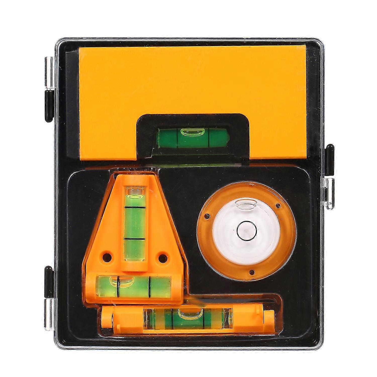 Mini Level Tool Set 4-In-1 Portable Small Bubble Level Magnetic Pocket Level T Level String Level Ci