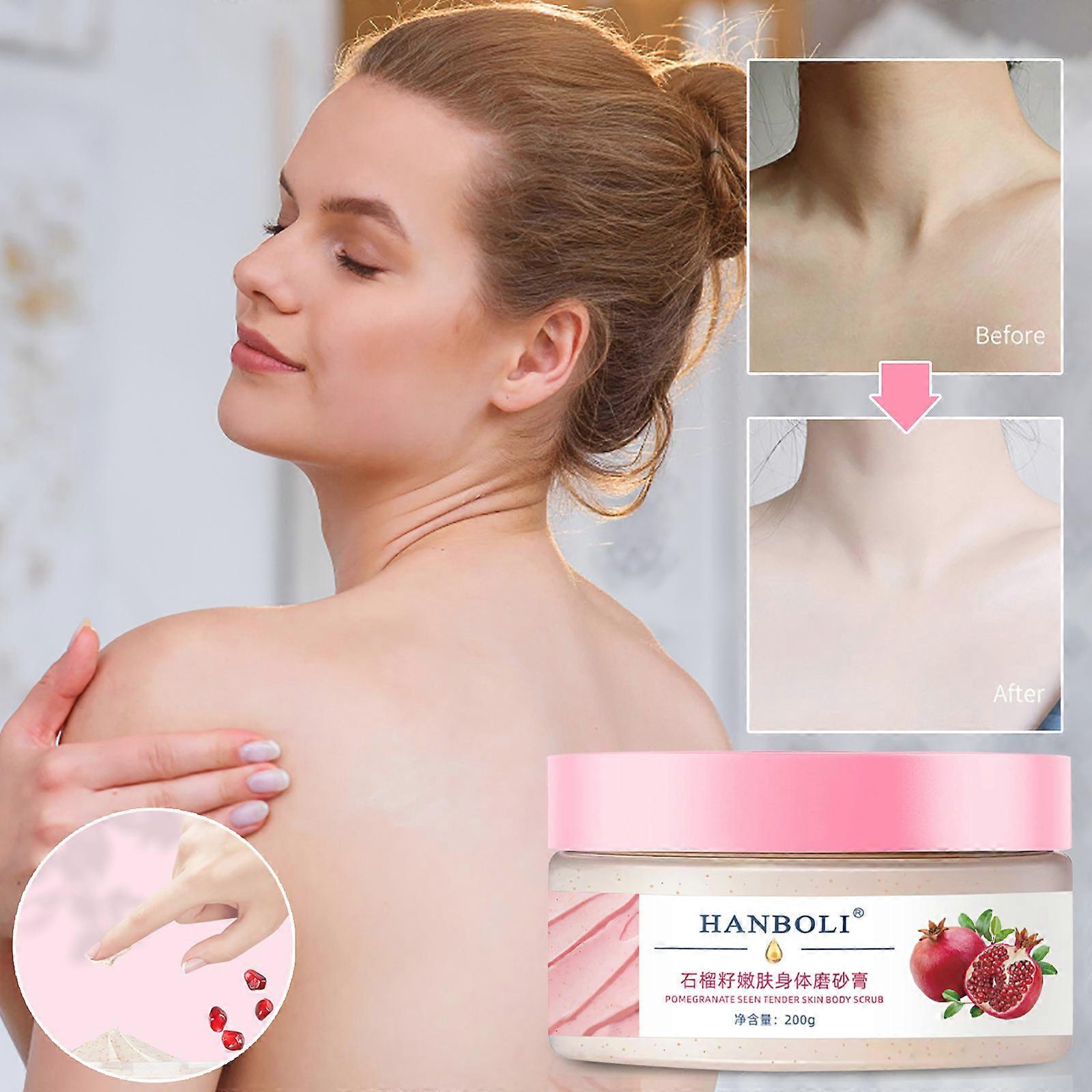 Scalp Scrub Pomegranate Seed Rejuvenation Body Scrub For Cleansing, Softening, And Moisturizing Skin Bumps