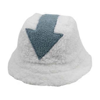 Comfortable fluffy plush warm fisherman hat for men and women (blue arrow) 1 pce
