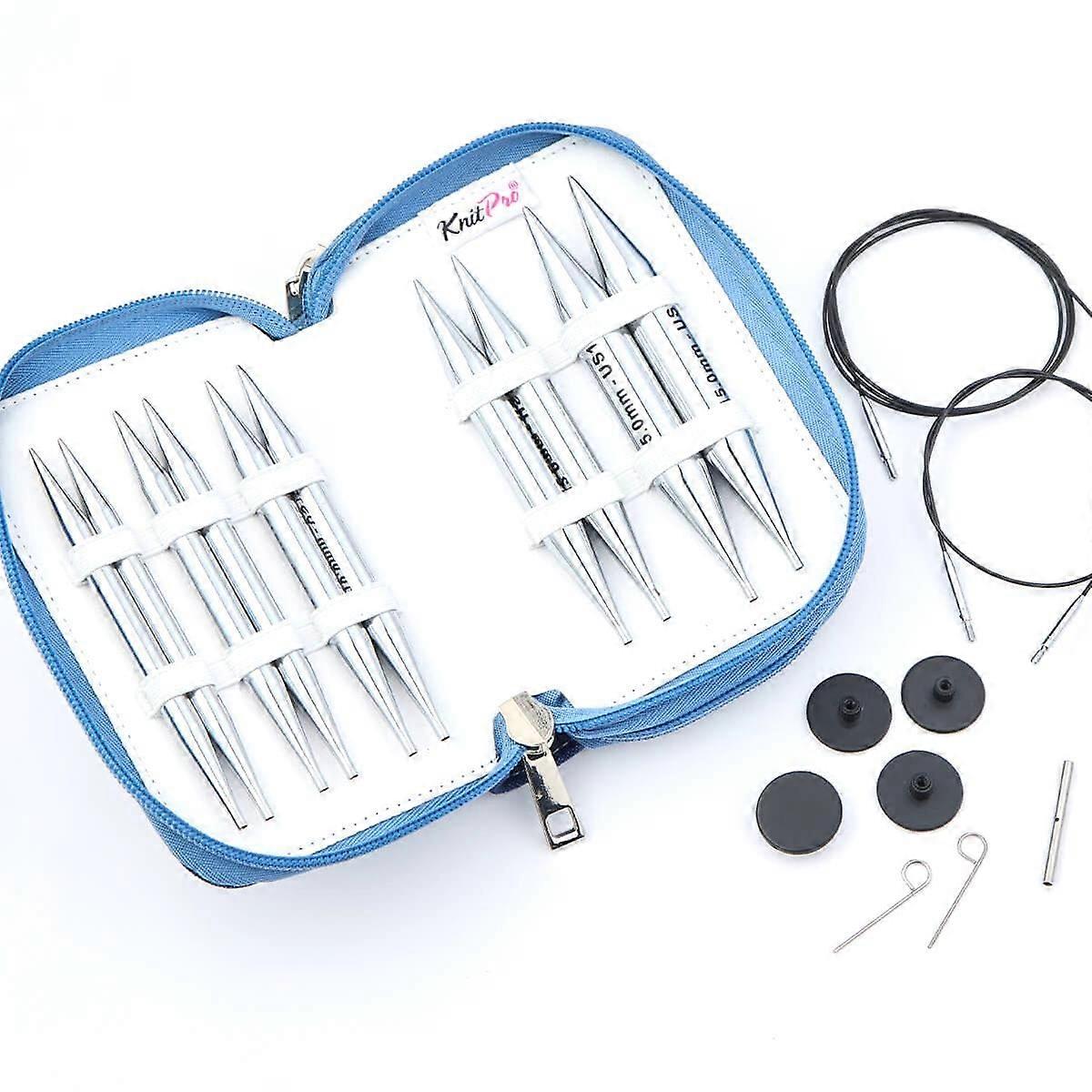 Knitpro Knitting Pins Circular Interchangeable Normal Nova Metal Chunky Set