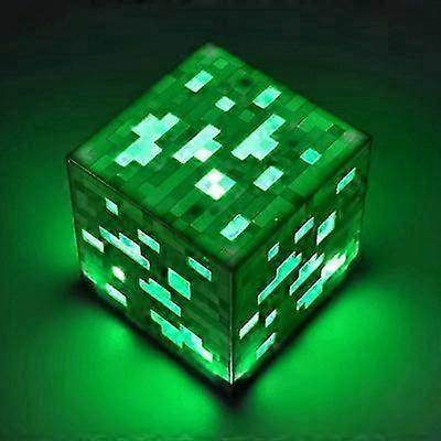 Minecraft Game Mining Device Rechargeable Lamp Night Use Flashlig