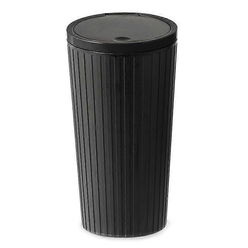 Type B DM-143 ABS + PP Versatile Car Storage Bin with Lid Auto Vehicle Trash Can Fit Cup Holder