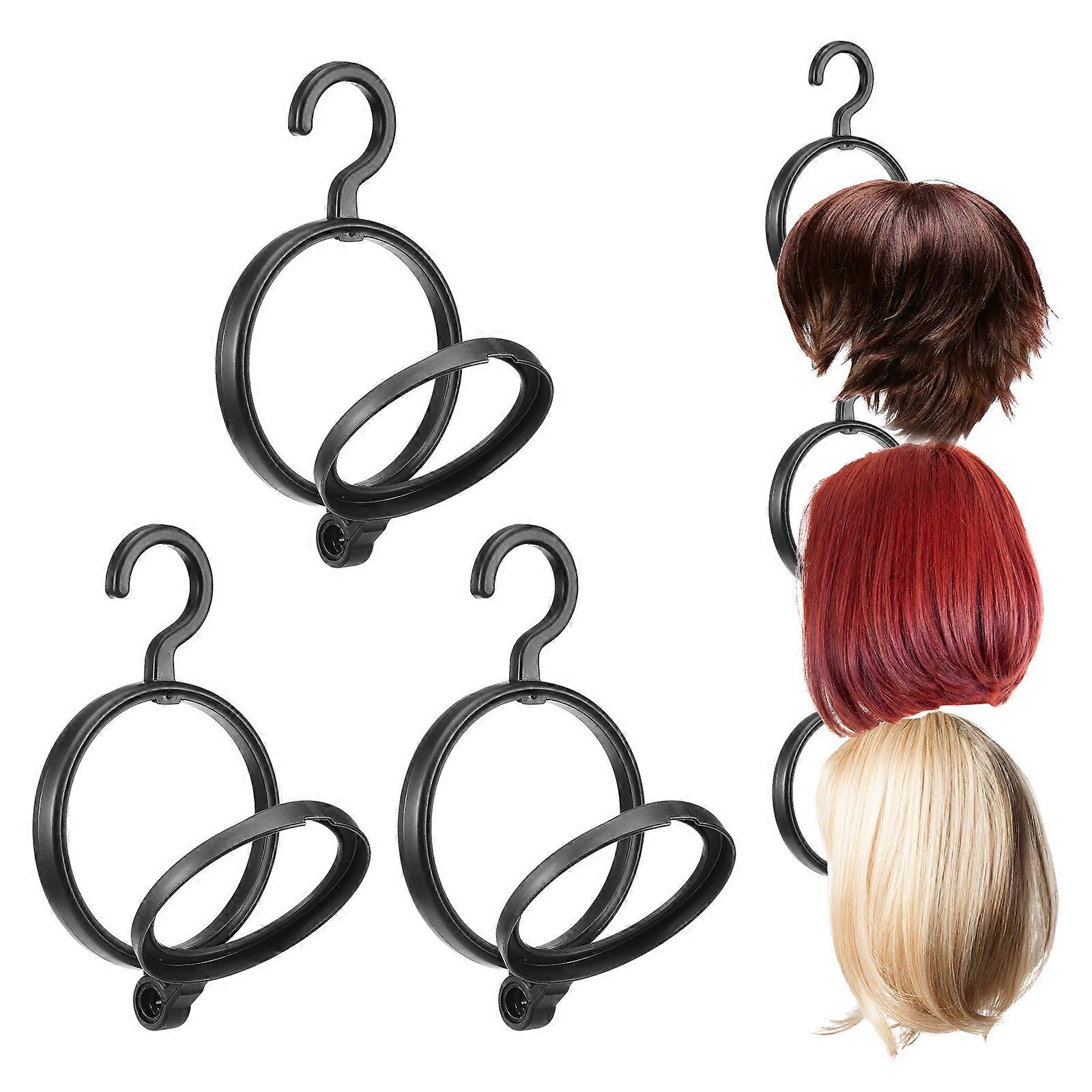 3PC Hanging Wig Stand Set, Space-Saving, Perfect for Wig Storage