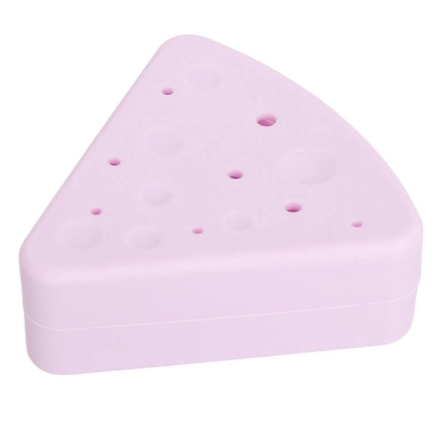 Silicone Triangle Makeup Puff Case - Durable and Stylish Storage for Your Makeup Puffs