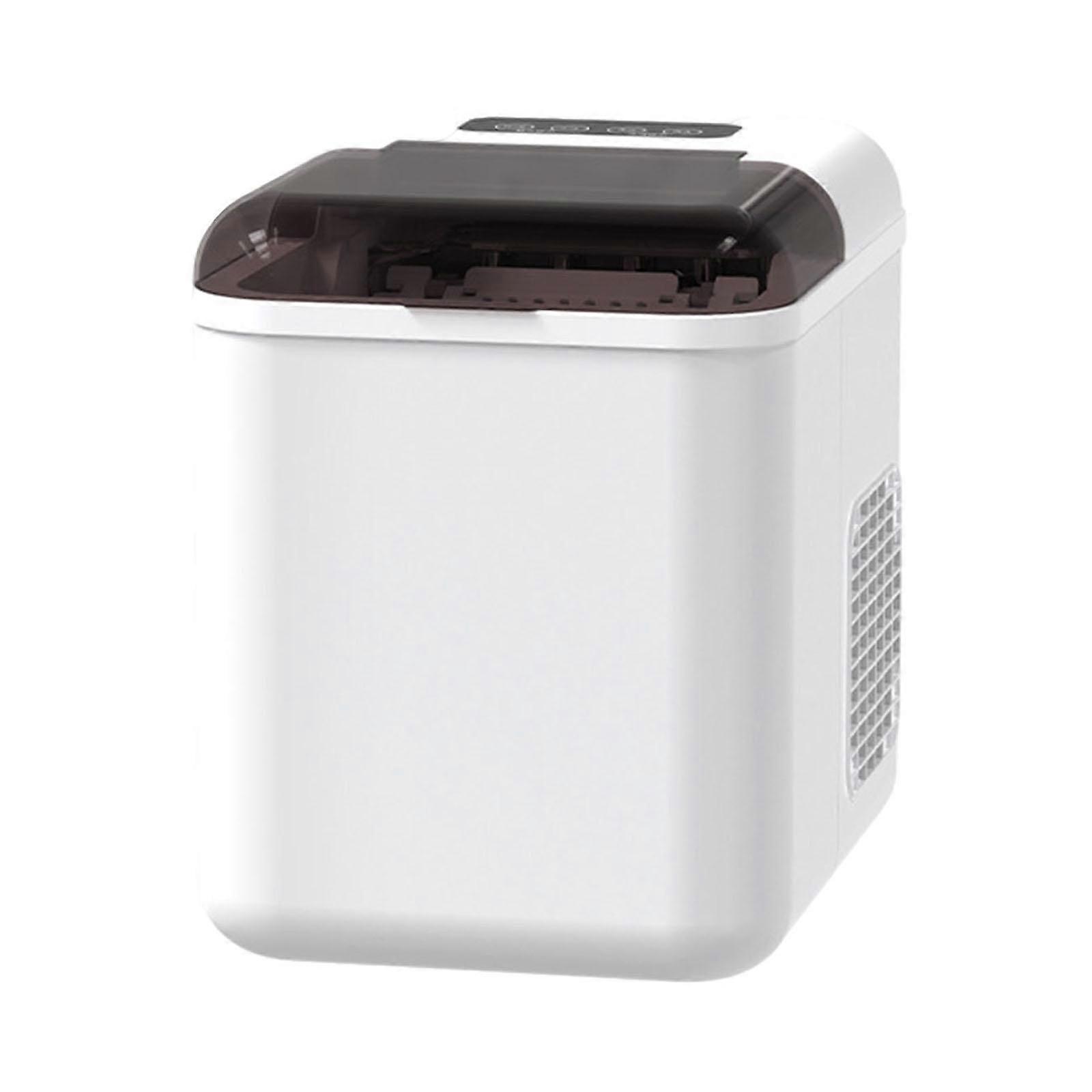 Ice Maker Machine Mini Automatic Ice Making Machine for Office Party Kitchen White