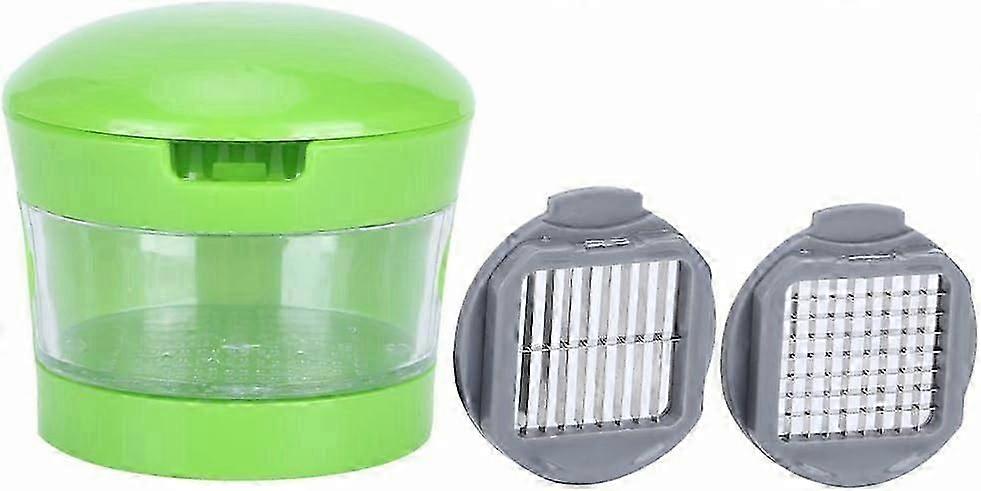 Multi Function Garlic Press And Chopper Set, Dicing And Slicing Chopper For