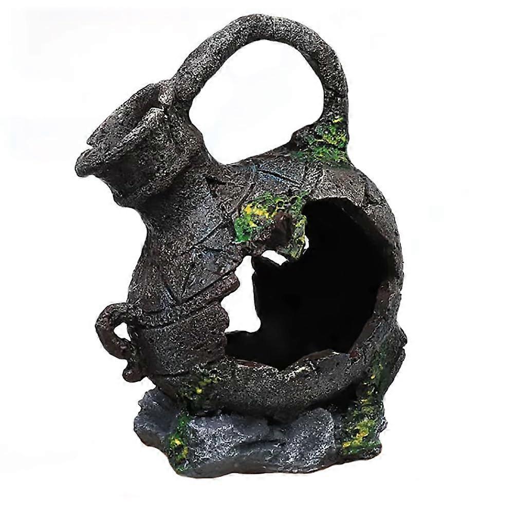 Fish Tank Decoration for Rest and Play - Aquatic Style, Durable Resin Material, Realistic Design, 12 Inch Size