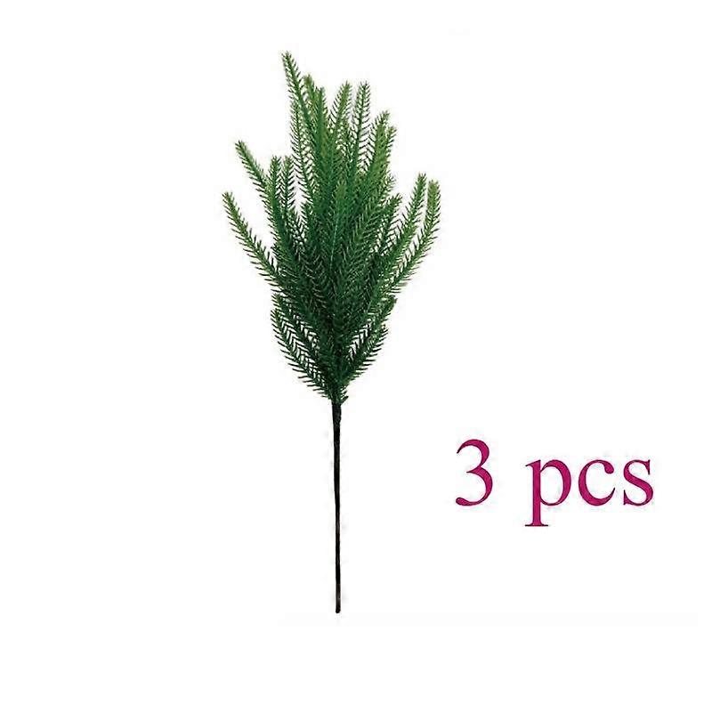 3 τεχνητά πράσινα στελέχη πεύκου Norfolk για διακόσμηση