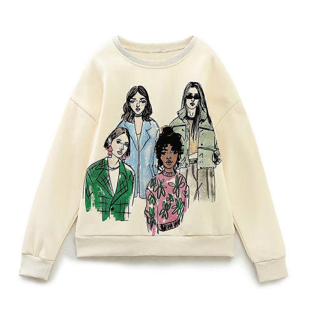 Women's Casual Pattern Printed Sweatshirt