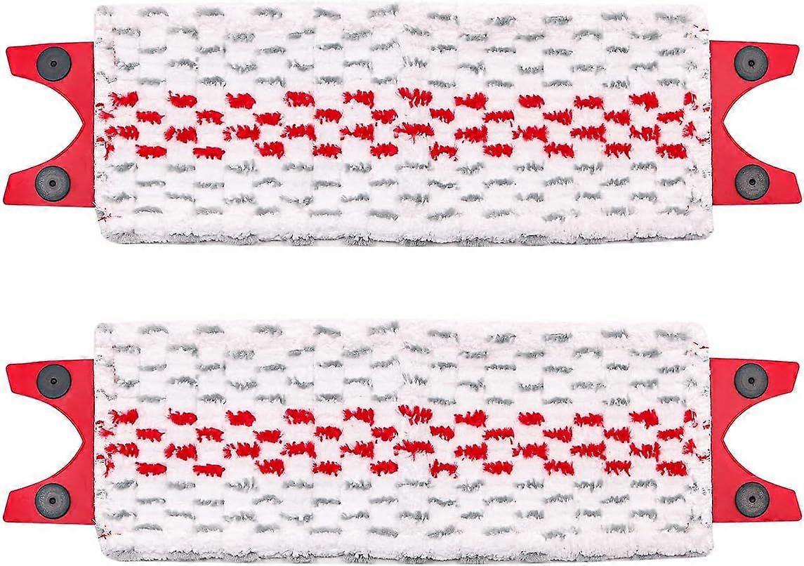 Pack of 2 Microfiber Mop Heads for All Floor Types